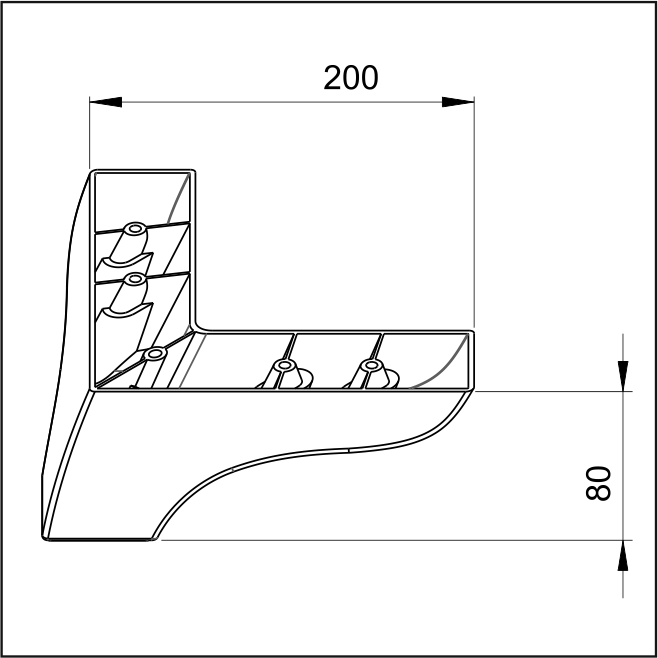 Picior New Nova 20*20*8 Nuc VA 276-02 Picior New Nova 20*20*8 Nuc VA 276-02