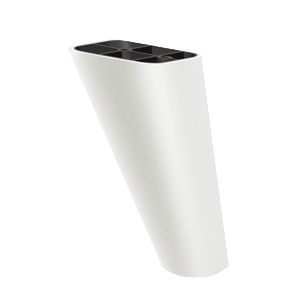 Picior Oval Comfort  14 cm Alb VA 313-05