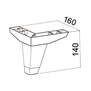 Picior Asia 16*16*14 Nuc VA 461-02 Picior Asia 16*16*14 Nuc VA 461-02