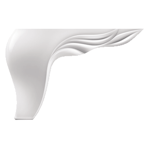 Picior Leaf 17 * 17 * 12 cm Alb VA 541-05 Picior Leaf 17 * 17 * 12 cm Alb VA 541-05
