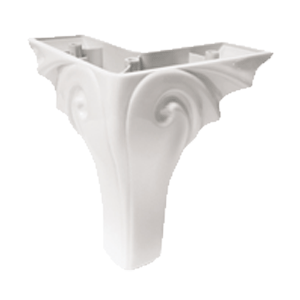 Picior Ivy 13.5*13.5*15 Alb VA 483-05